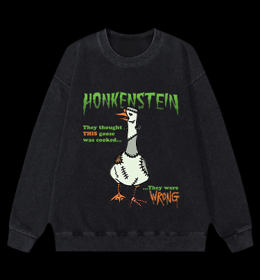 The Undead Goose Vintage Washed 100% Cotton Sweatshirt