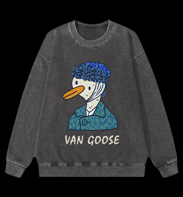Van Gogh Goose Vintage Washed 100% Cotton Sweatshirt
