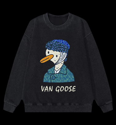 Van Gogh Goose Vintage Washed 100% Cotton Sweatshirt