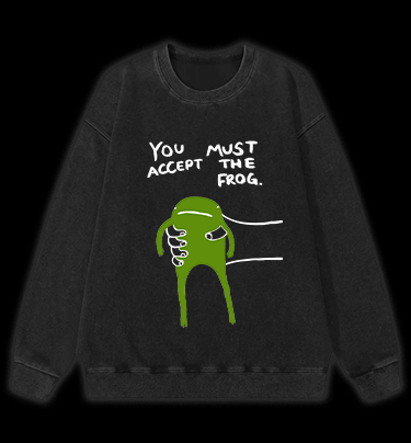 Give You Frog Kids Vintage Washed 100% Cotton Sweatshirt
