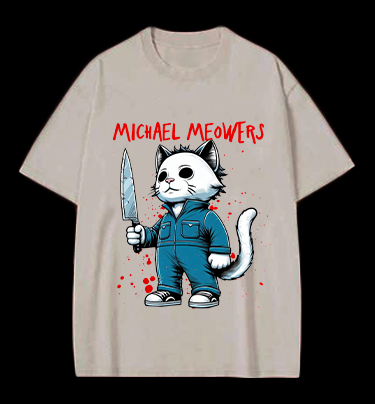 Slasher Cat Vintage Washed 100% Cotton T-Shirt