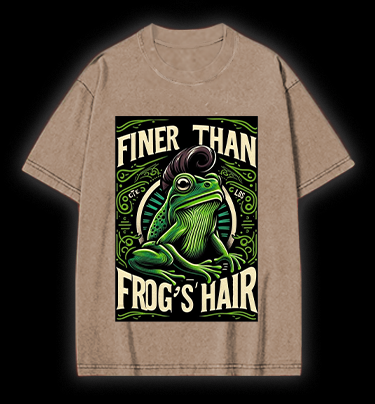 Frog's Style Vintage Washed 100% Cotton T-Shirt