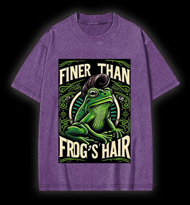 Frog's Style Vintage Washed 100% Cotton T-Shirt
