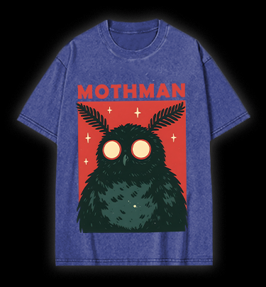 Mothman's Starry Eyes Vintage Washed 100% Cotton T-Shirt