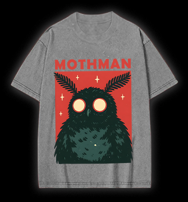 Mothman's Starry Eyes Vintage Washed 100% Cotton T-Shirt
