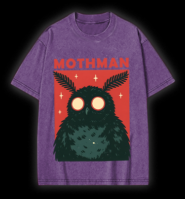 Mothman's Starry Eyes Vintage Washed 100% Cotton T-Shirt