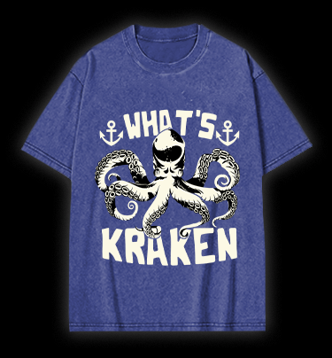 Octopus's Sea Vibe Vintage Washed 100% Cotton T-Shirt