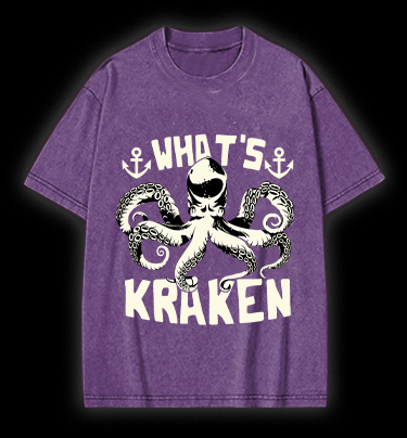 Octopus's Sea Vibe Vintage Washed 100% Cotton T-Shirt