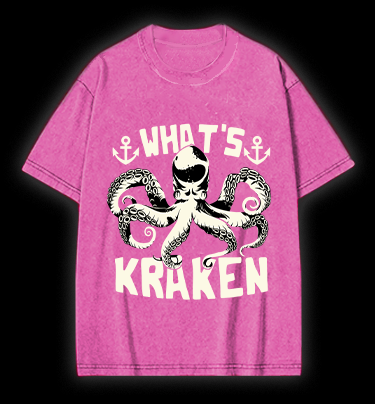 Octopus's Sea Vibe Vintage Washed 100% Cotton T-Shirt