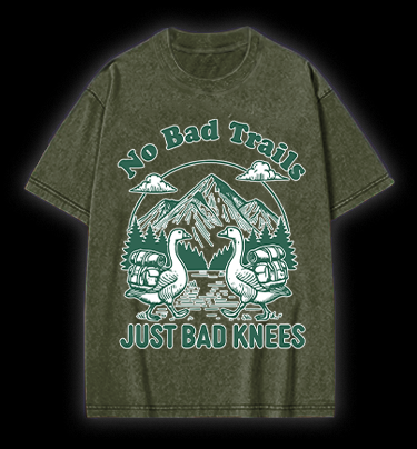 Trail Goose Adventure Vintage Washed 100% Cotton T-Shirt