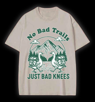 Trail Goose Adventure Vintage Washed 100% Cotton T-Shirt