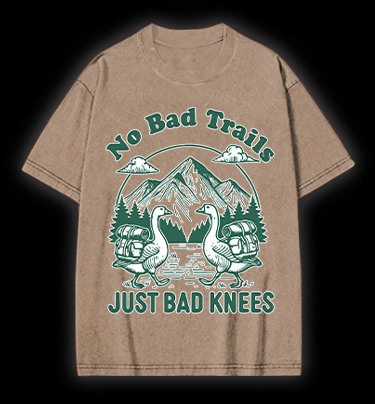 Trail Goose Adventure Vintage Washed 100% Cotton T-Shirt