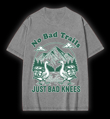 Trail Goose Adventure Vintage Washed 100% Cotton T-Shirt