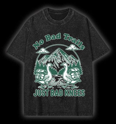 Trail Goose Adventure Vintage Washed 100% Cotton T-Shirt