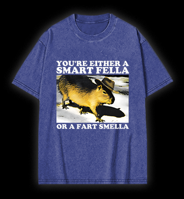 Cowboy Capybara Vintage Washed 100% Cotton T-Shirt