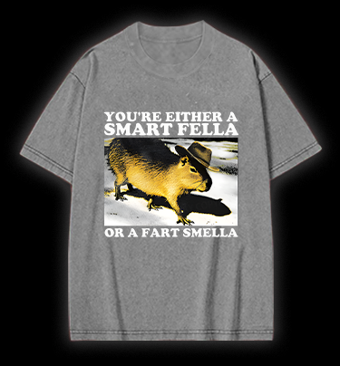 Cowboy Capybara Vintage Washed 100% Cotton T-Shirt