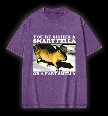 Cowboy Capybara Vintage Washed 100% Cotton T-Shirt