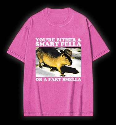 Cowboy Capybara Vintage Washed 100% Cotton T-Shirt