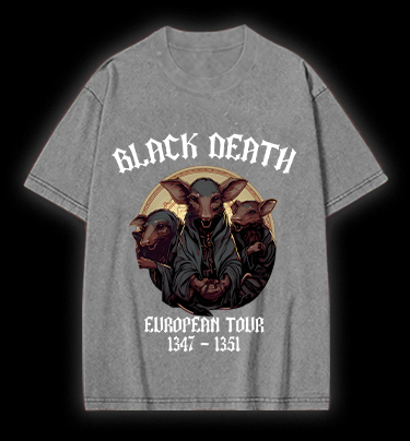 The Plague Mouse Vintage Washed 100% Cotton T-Shirt