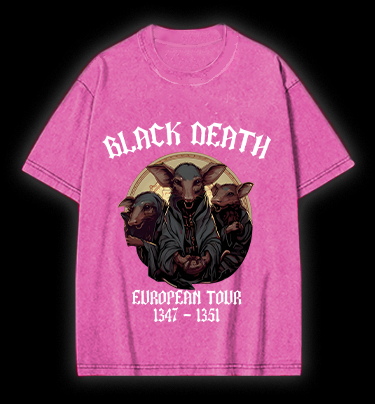 The Plague Mouse Vintage Washed 100% Cotton T-Shirt