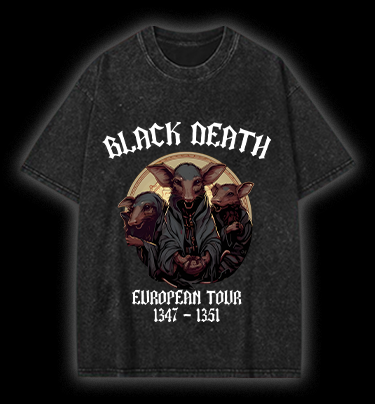 The Plague Mouse Vintage Washed 100% Cotton T-Shirt