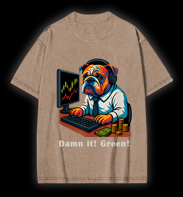Angry Dog Trading Vintage Washed 100% Cotton T-Shirt