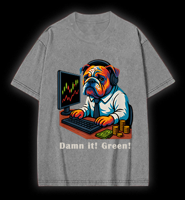 Angry Dog Trading Vintage Washed 100% Cotton T-Shirt