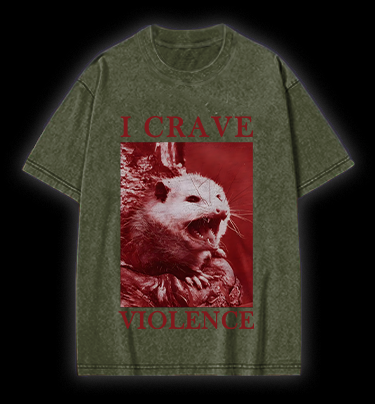 Mouse's Violent Wish Vintage Washed 100% Cotton T-Shirt