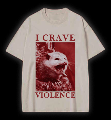 Mouse's Violent Wish Vintage Washed 100% Cotton T-Shirt
