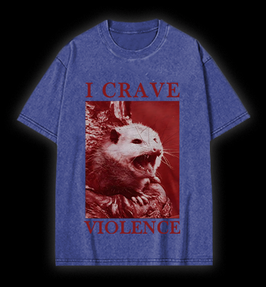 Mouse's Violent Wish Vintage Washed 100% Cotton T-Shirt