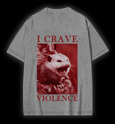 Mouse's Violent Wish Vintage Washed 100% Cotton T-Shirt