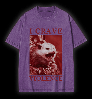 Mouse's Violent Wish Vintage Washed 100% Cotton T-Shirt