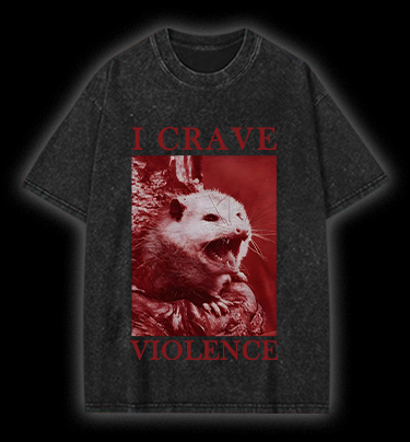 Mouse's Violent Wish Vintage Washed 100% Cotton T-Shirt