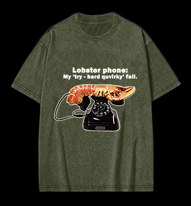 Lobster Dial Vintage Washed 100% Cotton T-Shirt