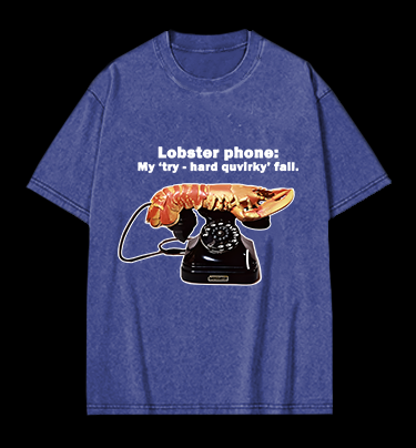 Lobster Dial Vintage Washed 100% Cotton T-Shirt