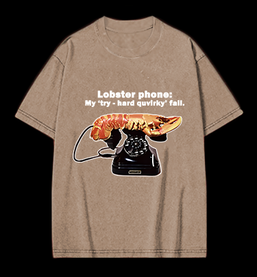 Lobster Dial Vintage Washed 100% Cotton T-Shirt