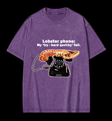 Lobster Dial Vintage Washed 100% Cotton T-Shirt