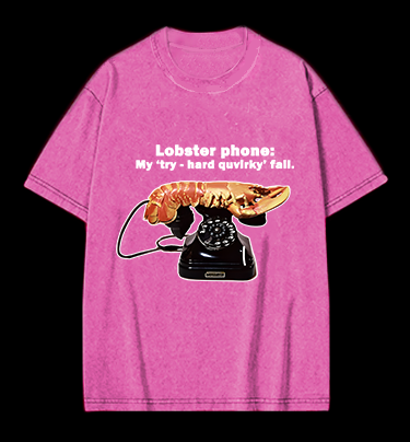 Lobster Dial Vintage Washed 100% Cotton T-Shirt