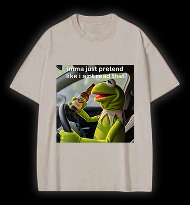 Kermit's Fake Ignorance Vintage Washed 100% Cotton T-Shirt