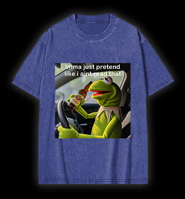 Kermit's Fake Ignorance Vintage Washed 100% Cotton T-Shirt