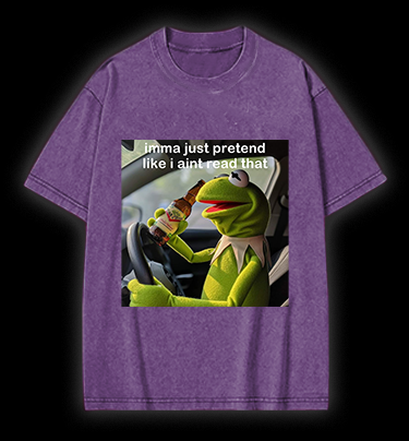Kermit's Fake Ignorance Vintage Washed 100% Cotton T-Shirt
