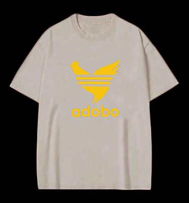 Adobo's Rooster Logo Vintage Washed 100% Cotton T-Shirt