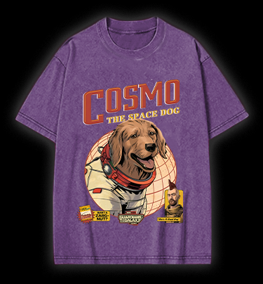 Cosmo: Space Pup Vintage Washed 100% Cotton T-Shirt