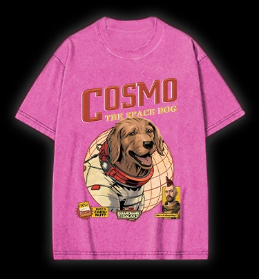 Cosmo: Space Pup Vintage Washed 100% Cotton T-Shirt