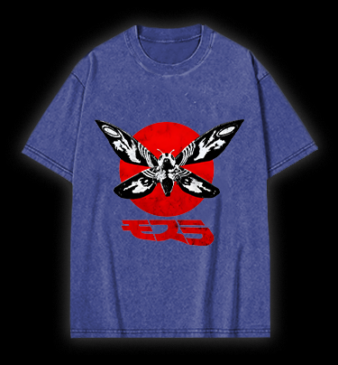 Mothra's Red Sun Vintage Washed 100% Cotton T-Shirt