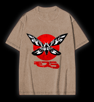 Mothra's Red Sun Vintage Washed 100% Cotton T-Shirt