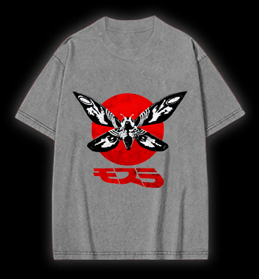 Mothra's Red Sun Vintage Washed 100% Cotton T-Shirt