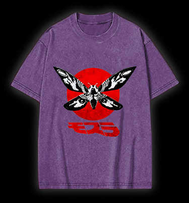 Mothra's Red Sun Vintage Washed 100% Cotton T-Shirt
