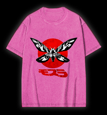 Mothra's Red Sun Vintage Washed 100% Cotton T-Shirt