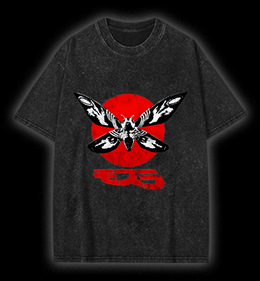 Mothra's Red Sun Vintage Washed 100% Cotton T-Shirt
